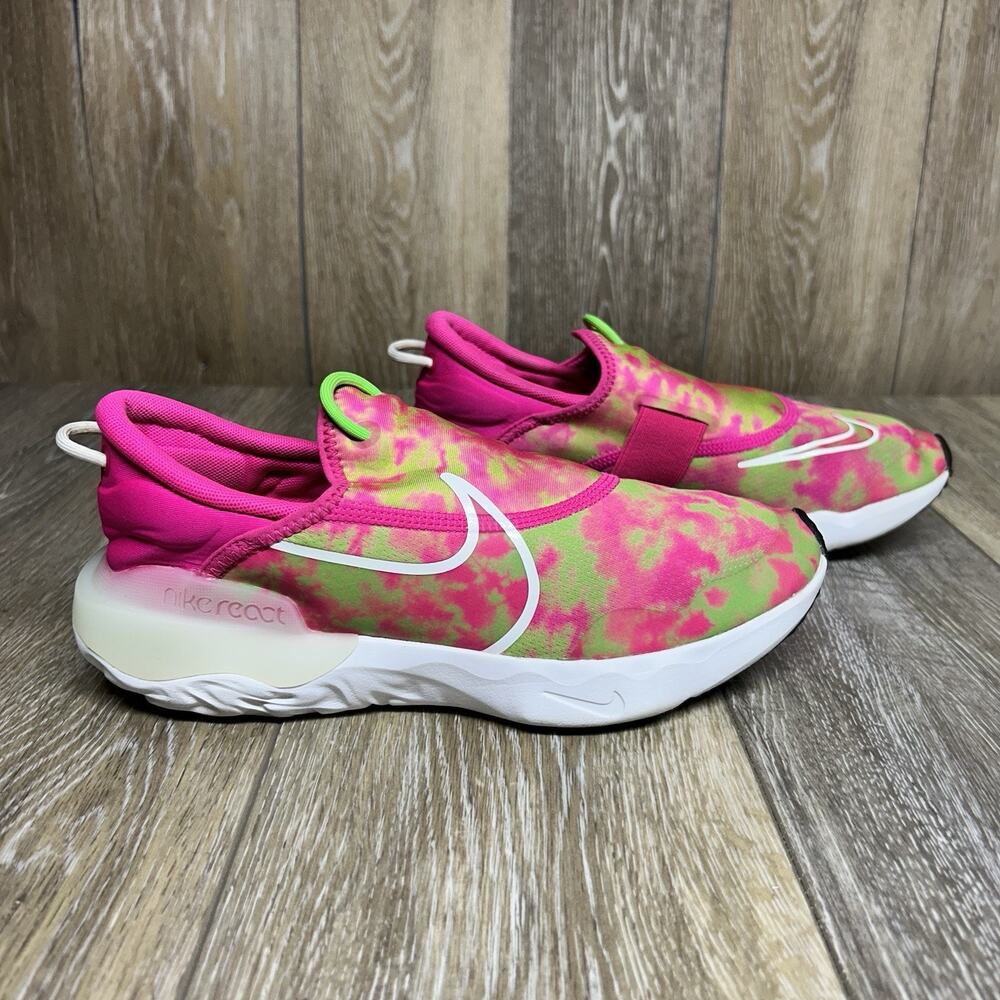 Nike Air Flow Pink Prime Acid Wash Size Youth US 5.5Y DD3724-601 Slip On Shoes